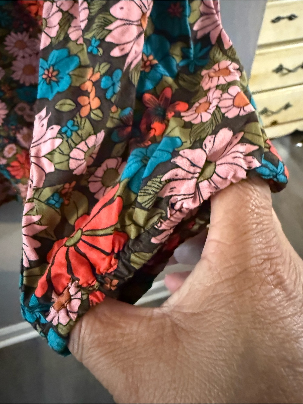 NATURAL LIFE Womens Button Down Colorful Floral Silky Tunic Boho S26 XL - Picture 10 of 12